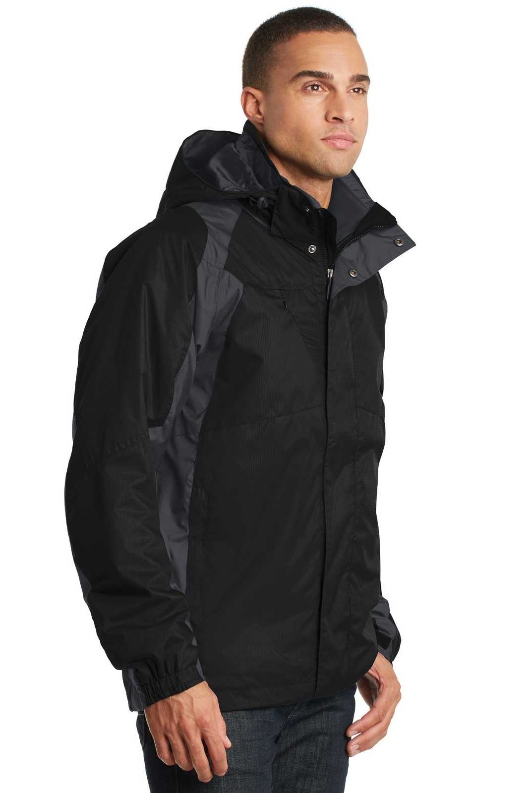 Port Authority J310 Ranger 3-in-1 Jacket - Black Ink Gray - HIT a Double - 4