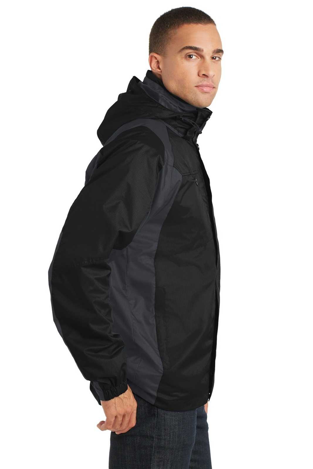 Port Authority J310 Ranger 3-in-1 Jacket - Black Ink Gray - HIT a Double - 3