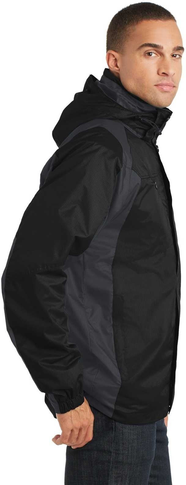 Port Authority J310 Ranger 3-in-1 Jacket - Black Ink Gray - HIT a Double - 3