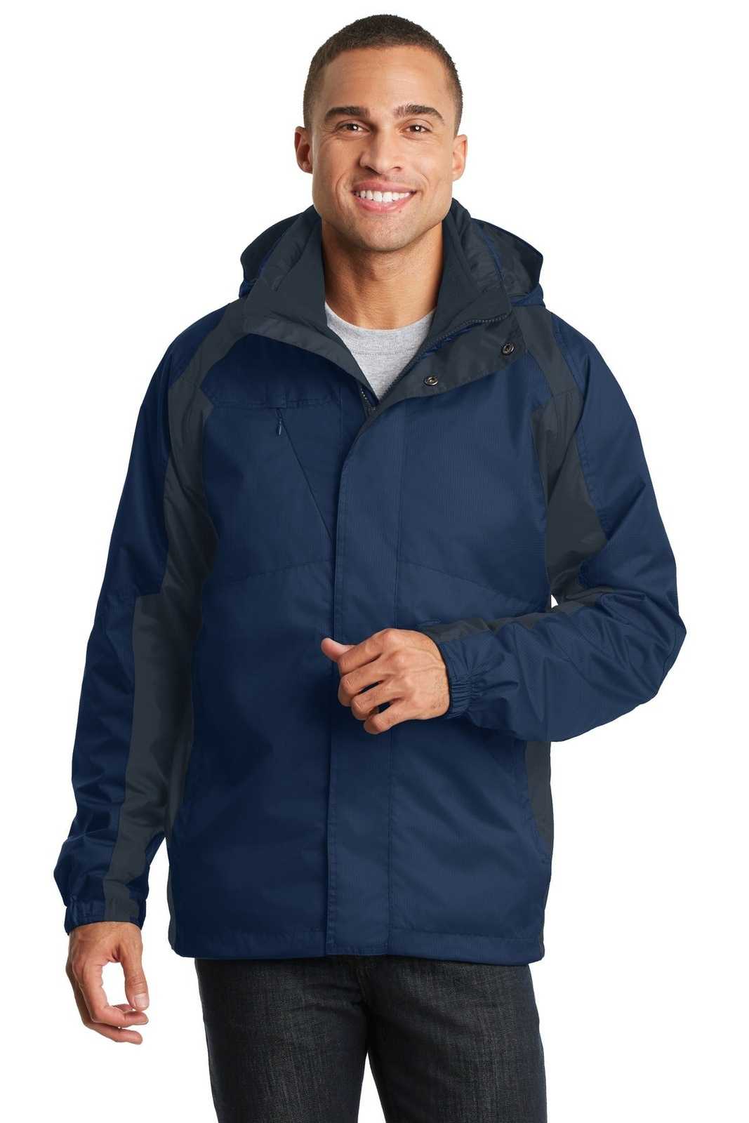 Port Authority J310 Ranger 3-in-1 Jacket - Insignia Blue Navy Eclipse - HIT a Double - 1