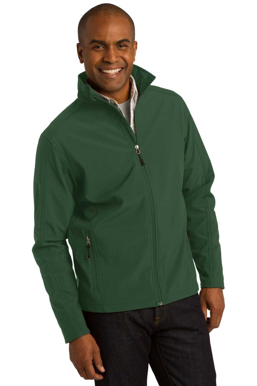 Port Authority J317 Core Soft Shell Jacket - Forest Green - HIT a Double - 4