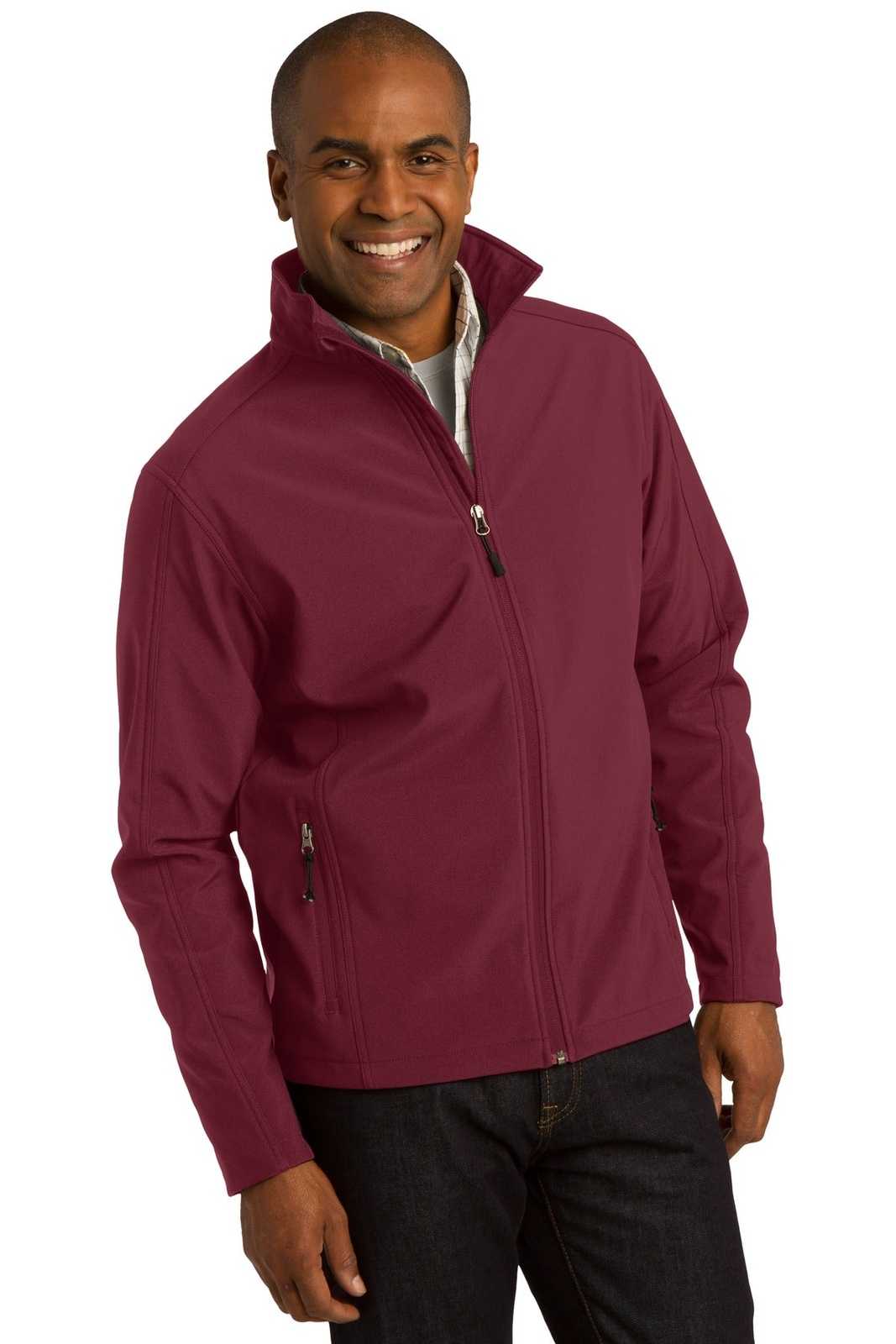 Port Authority J317 Core Soft Shell Jacket - Maroon - HIT a Double - 4