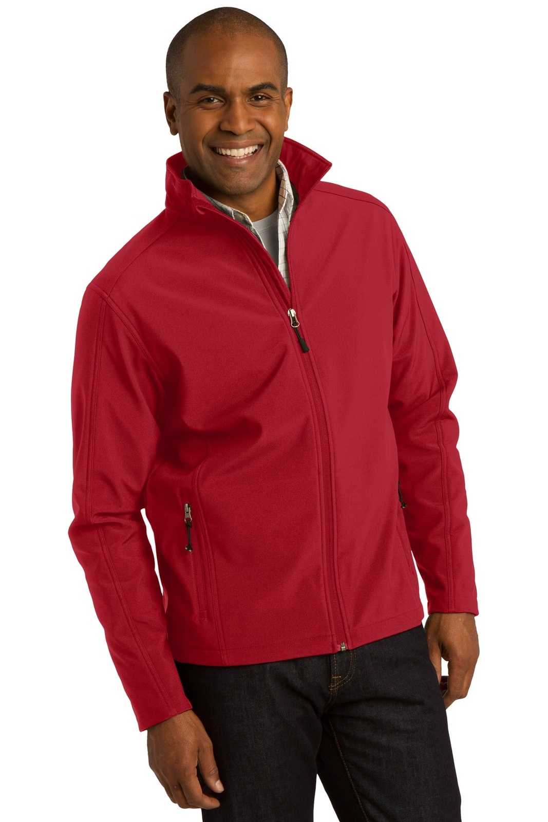 Port Authority J317 Core Soft Shell Jacket - Rich Red - HIT a Double - 4