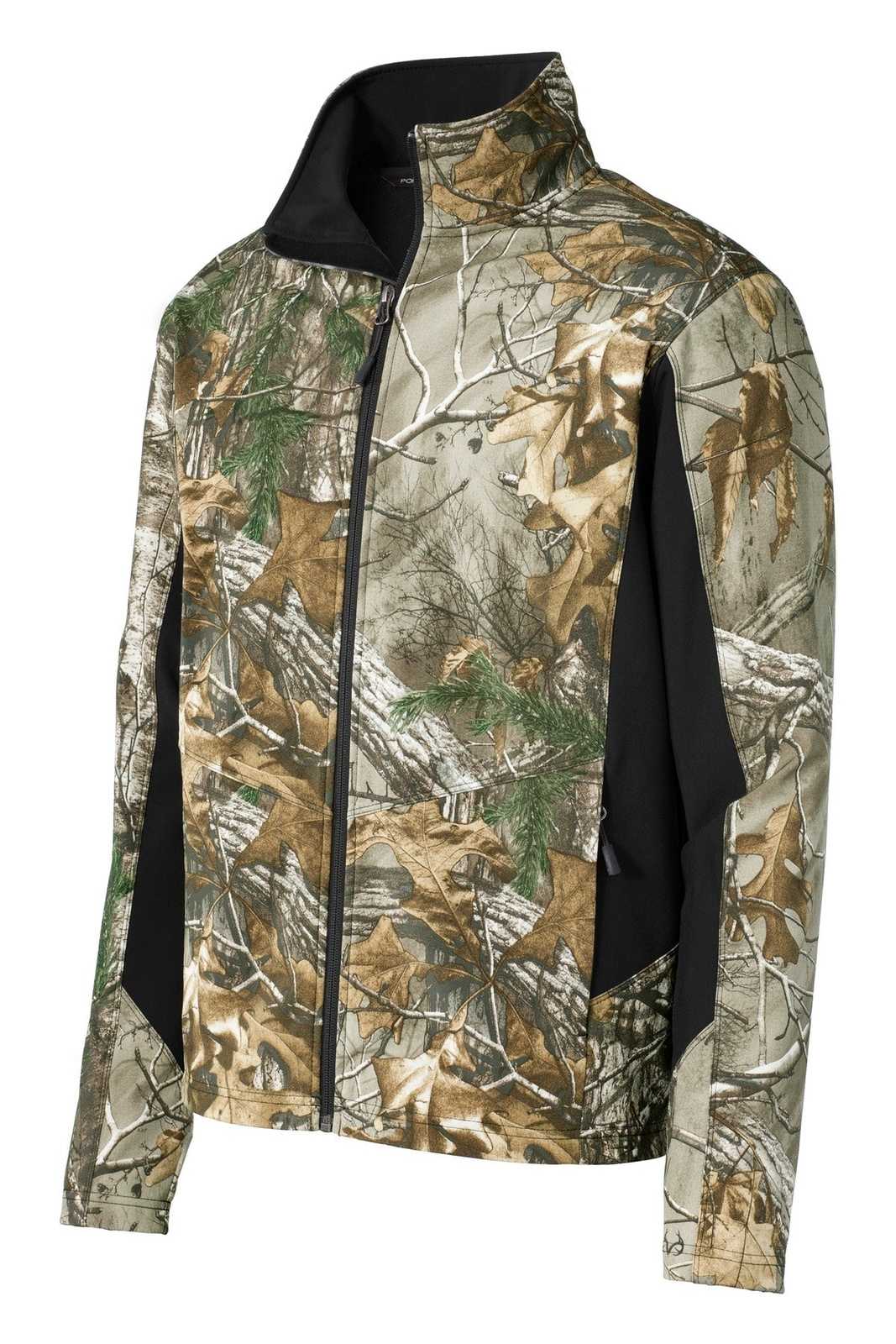 Port Authority J318C Camouflage Colorblock Soft Shell - Realtree Xtra Black - HIT a Double - 5
