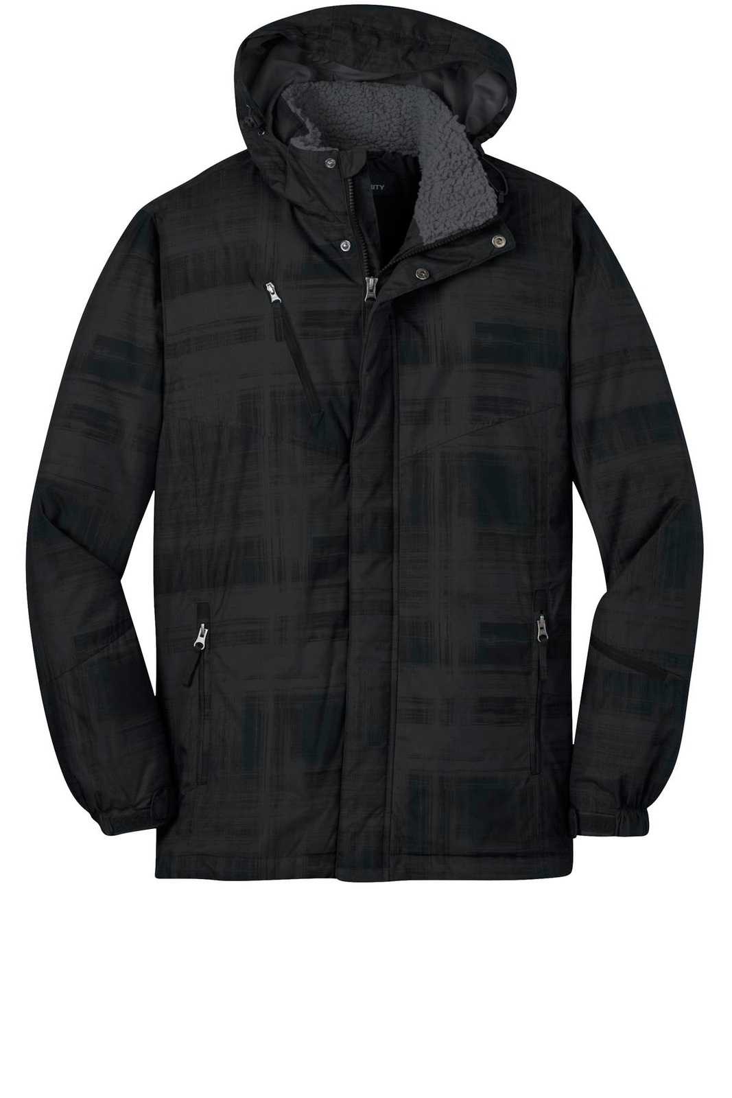Port Authority J320 Brushstroke Print Insulated Jacket - Black - HIT a Double - 5