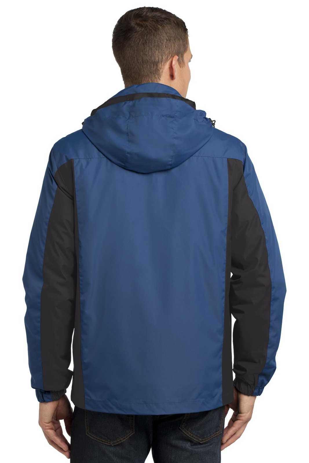Port Authority J321 Colorblock 3-in-1 Jacket - Admiral Blue Black Magnet - HIT a Double - 2