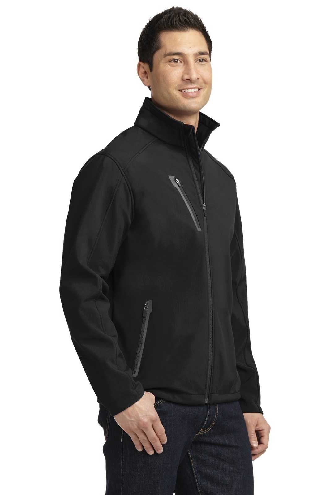 Port Authority J324 Welded Soft Shell Jacket - Black - HIT a Double - 4