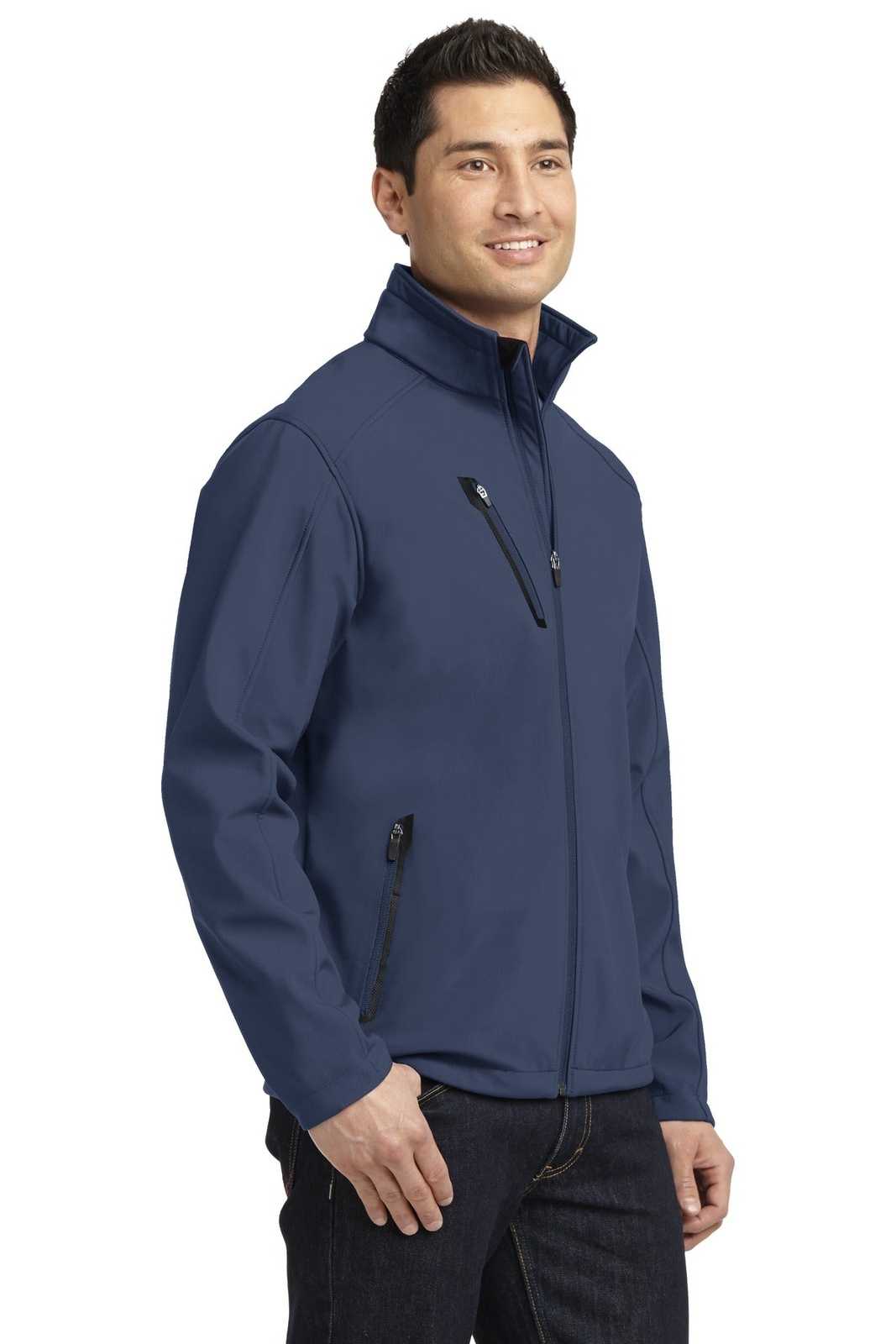 Port Authority J324 Welded Soft Shell Jacket - Dress Blue Navy - HIT a Double - 4