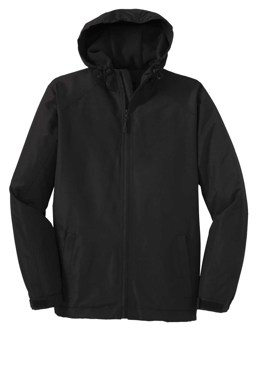 Port Authority J327 Hooded Charger Jacket - True Black - HIT a Double - 5