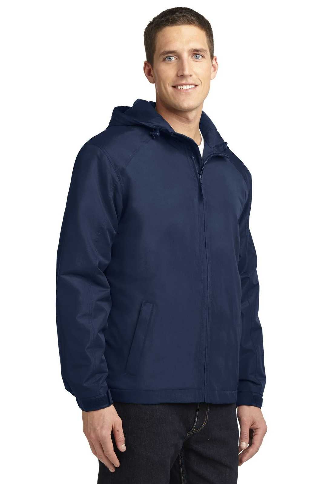 Port Authority J327 Hooded Charger Jacket - True Navy - HIT a Double - 4