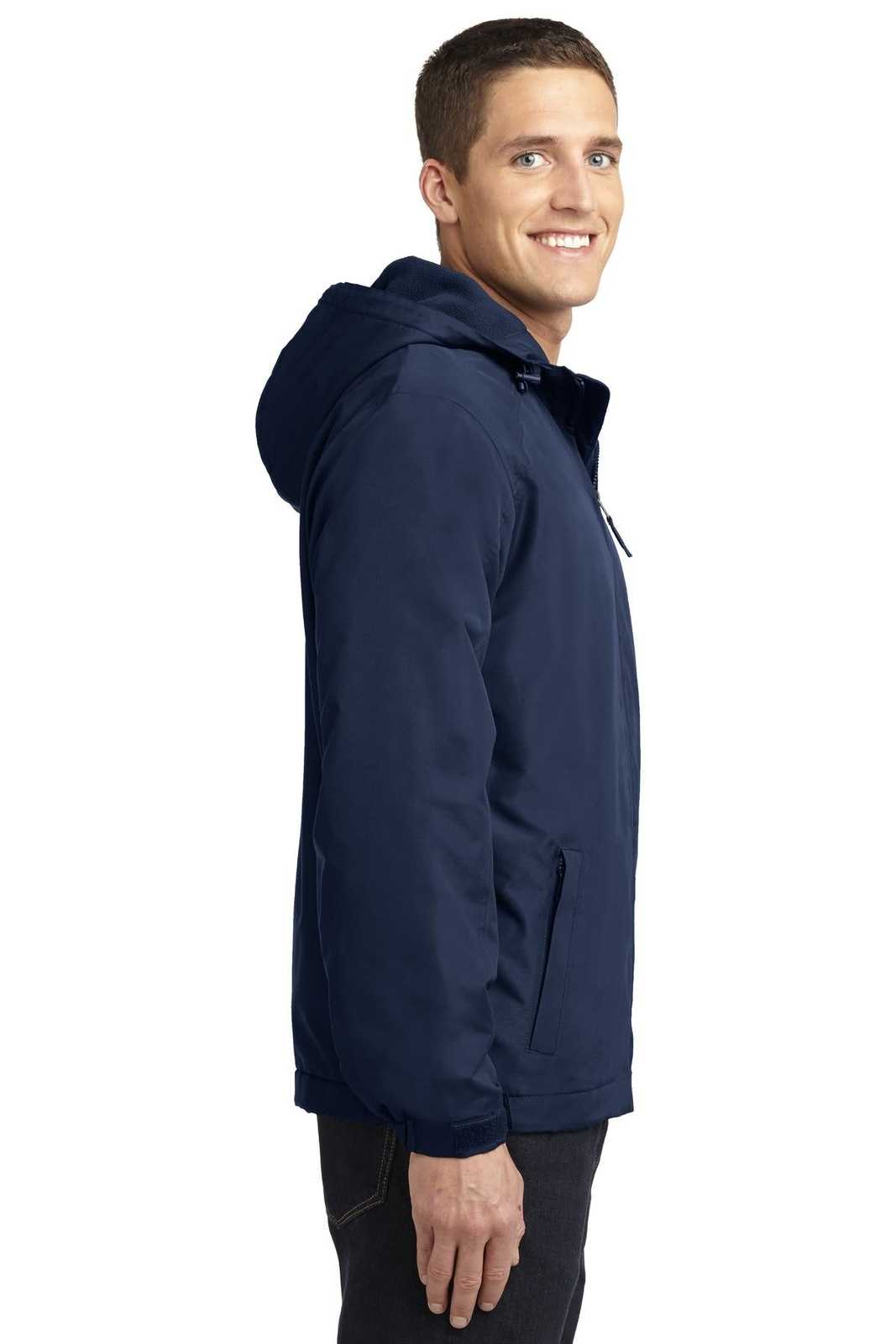Port Authority J327 Hooded Charger Jacket - True Navy - HIT a Double - 3