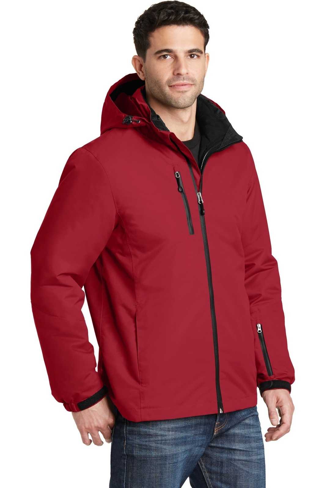 Port Authority J332 Vortex Waterproof 3-in-1 Jacket - Rich Red Black - HIT a Double - 4