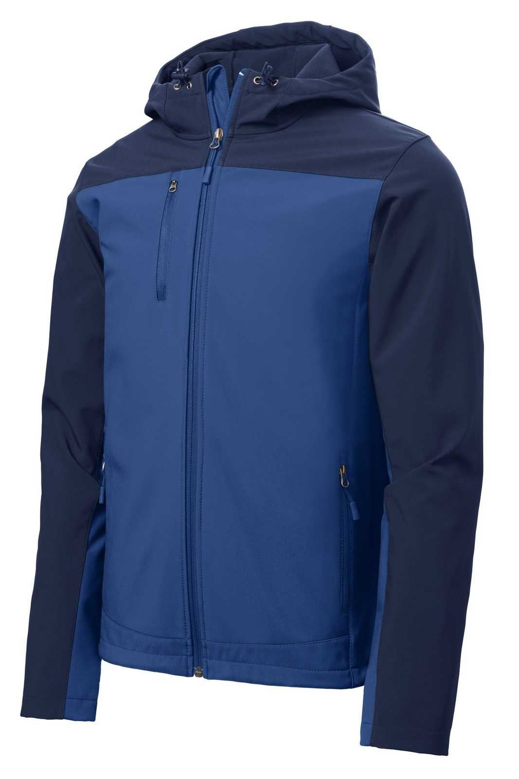 Port Authority J335 Hooded Core Soft Shell Jacket - Night Sky Blue Dress Blue Navy - HIT a Double - 5