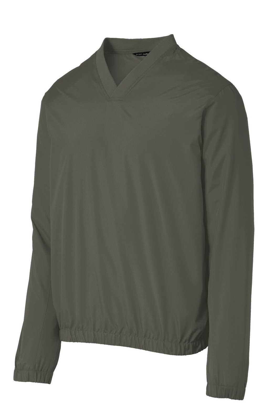 Port Authority J342 Zephyr V-Neck Pullover - Gray Steel - HIT a Double - 5