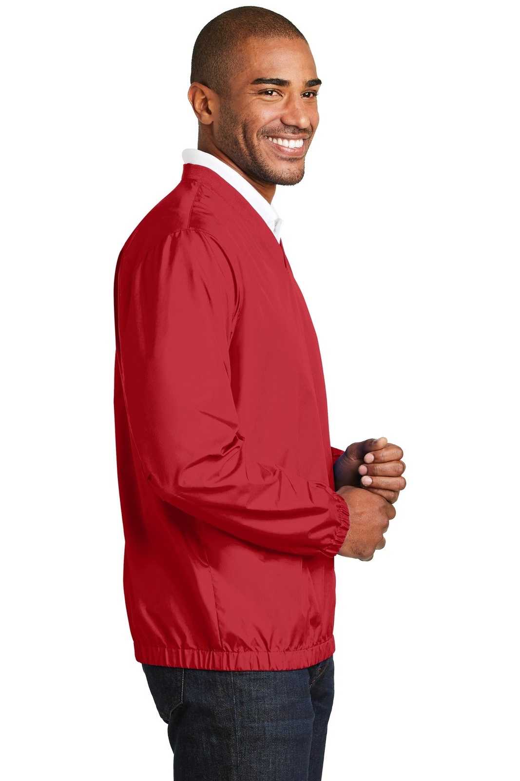 Port Authority J342 Zephyr V-Neck Pullover - Rich Red - HIT a Double - 3