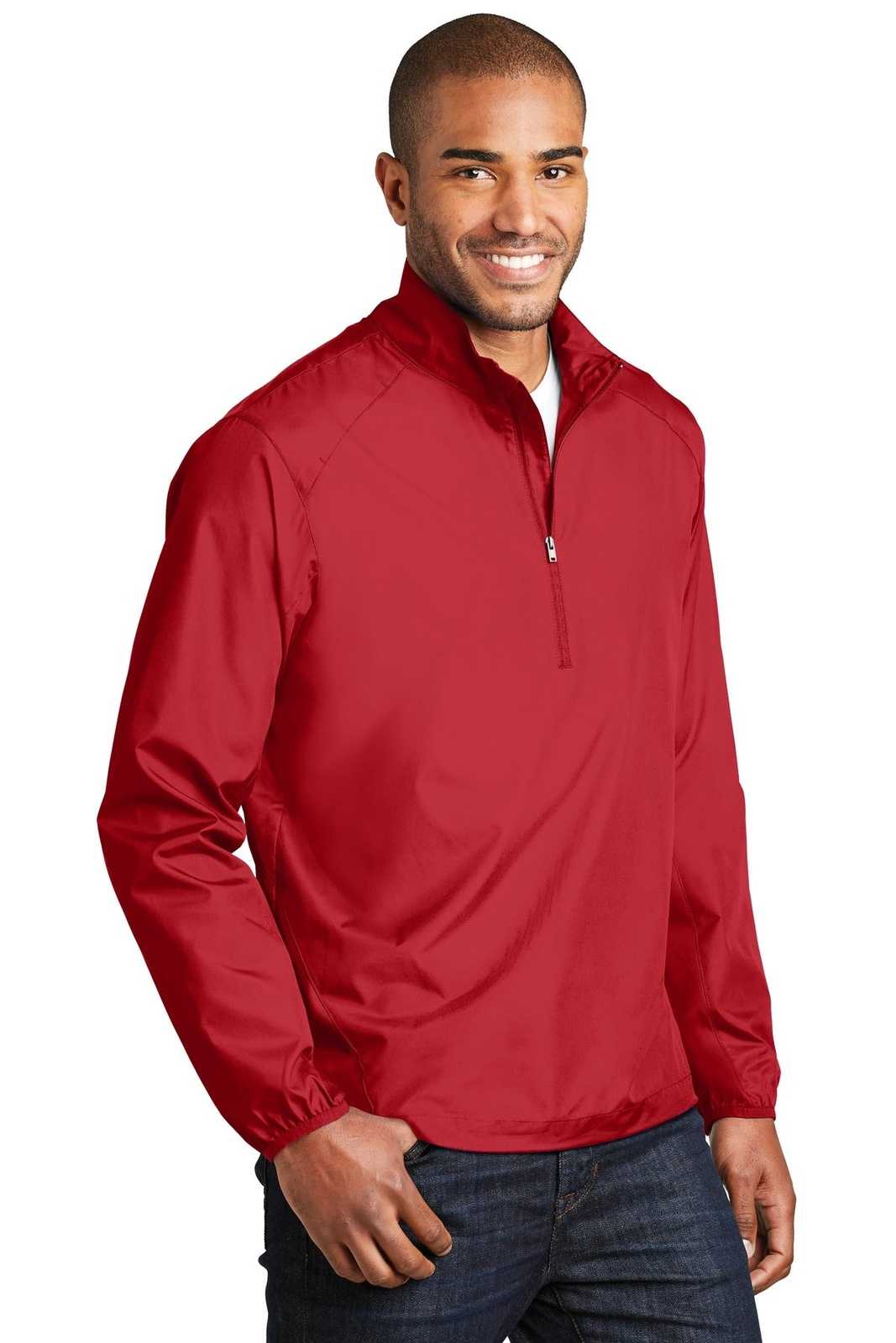 Port Authority J343 Zephyr 1/2-Zip Pullover - Rich Red - HIT a Double - 4