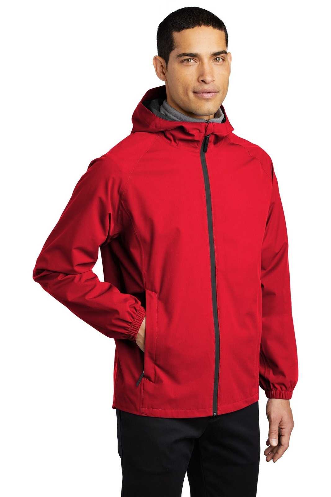 Port Authority J407 Essential Rain Jacket - Deep Red - HIT a Double - 4