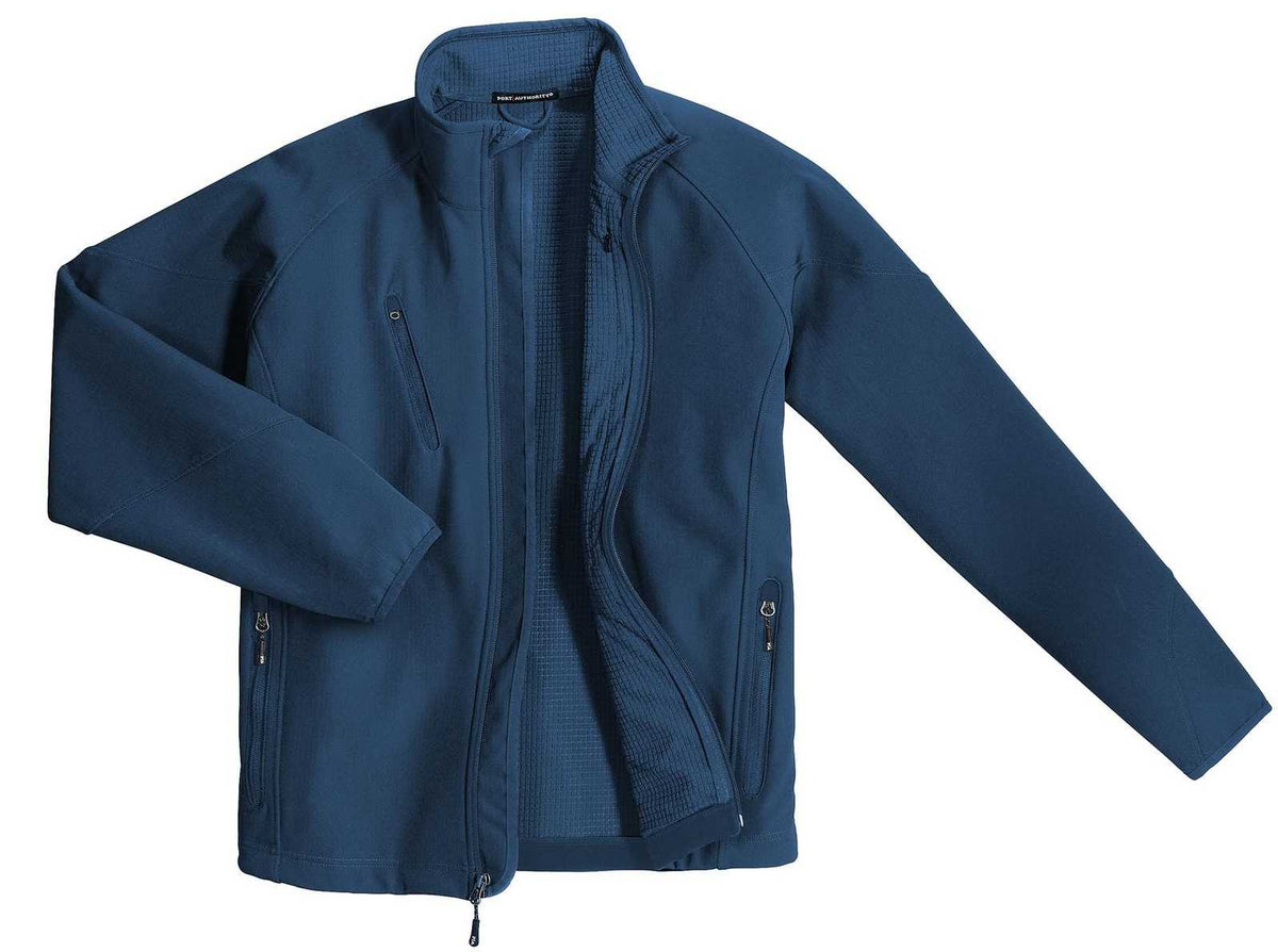 Port Authority J705 Textured Soft Shell Jacket - Insignia Blue - HIT a Double - 5