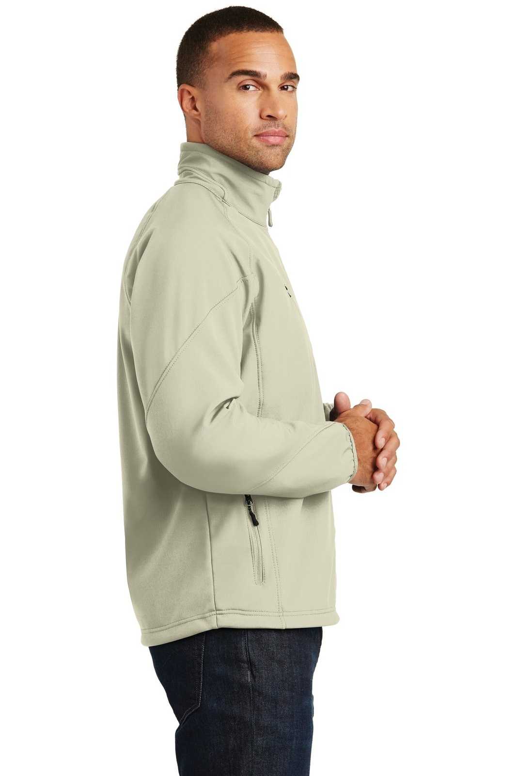 Port Authority J705 Textured Soft Shell Jacket - Stone - HIT a Double - 3