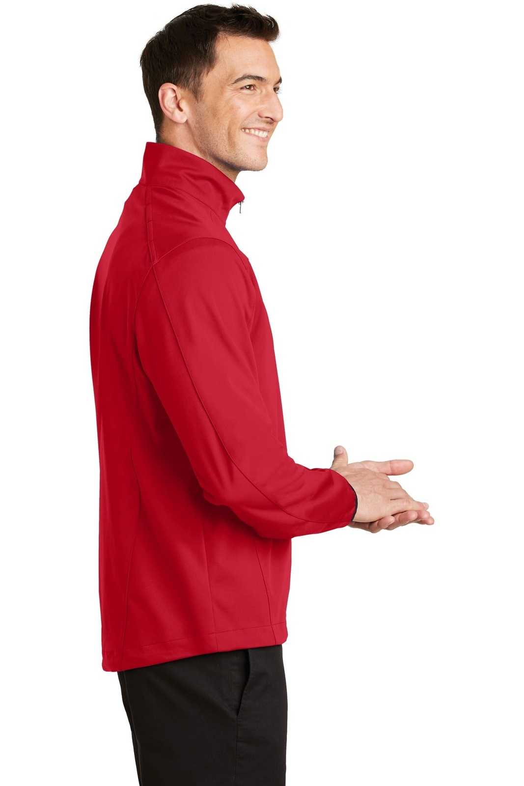 Port Authority J716 Active 1/2-Zip Soft Shell Jacket - Rich Red - HIT a Double - 3