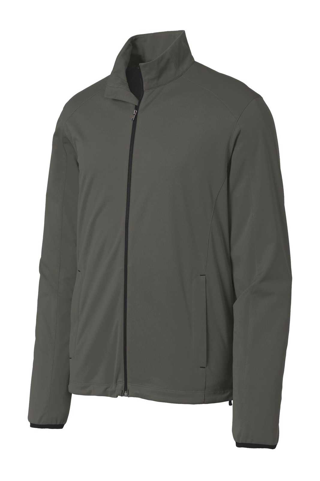 Port Authority J717 Active Soft Shell Jacket - Gray Steel - HIT a Double - 5