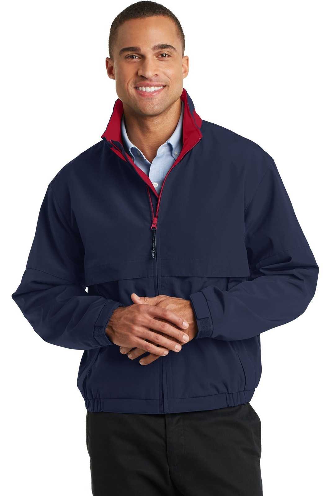 Port Authority J764 Legacy Jacket - Dark Navy Red - HIT a Double - 1