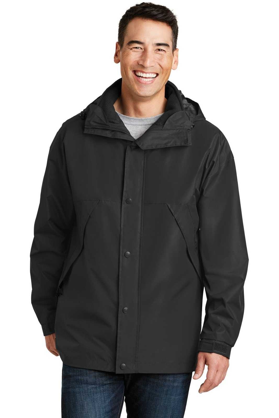 Port Authority J777 3-in-1 Jacket - Black Black - HIT a Double - 1