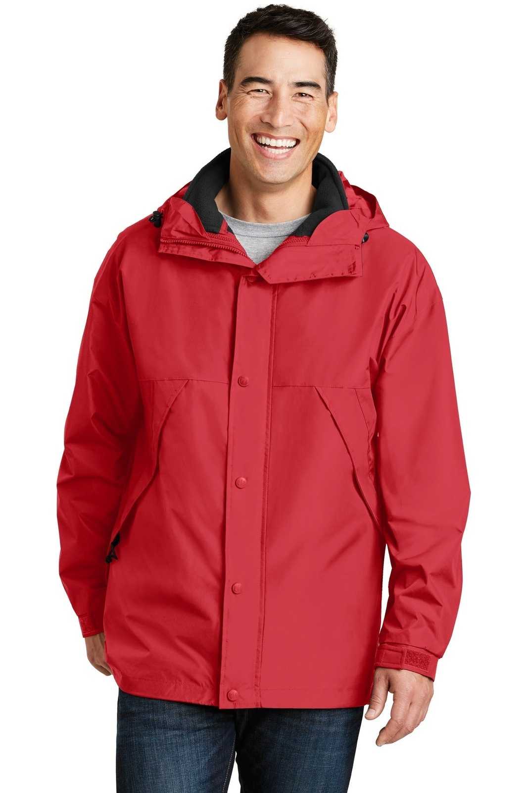 Port Authority J777 3-in-1 Jacket - Red Black - HIT a Double - 1