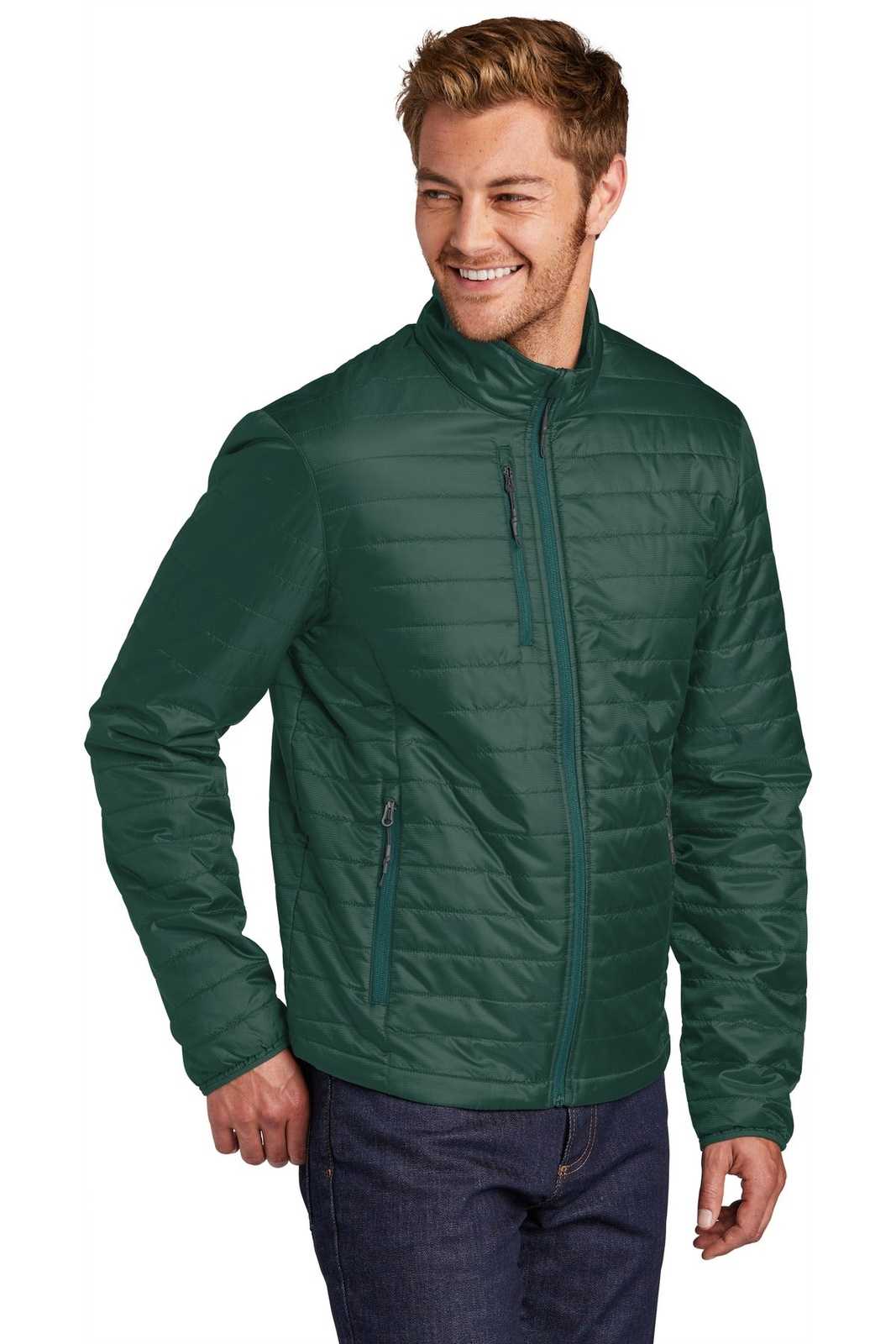 Port Authority J850 Packable Puffy Jacket - Tree Green Marine Green - HIT a Double - 4