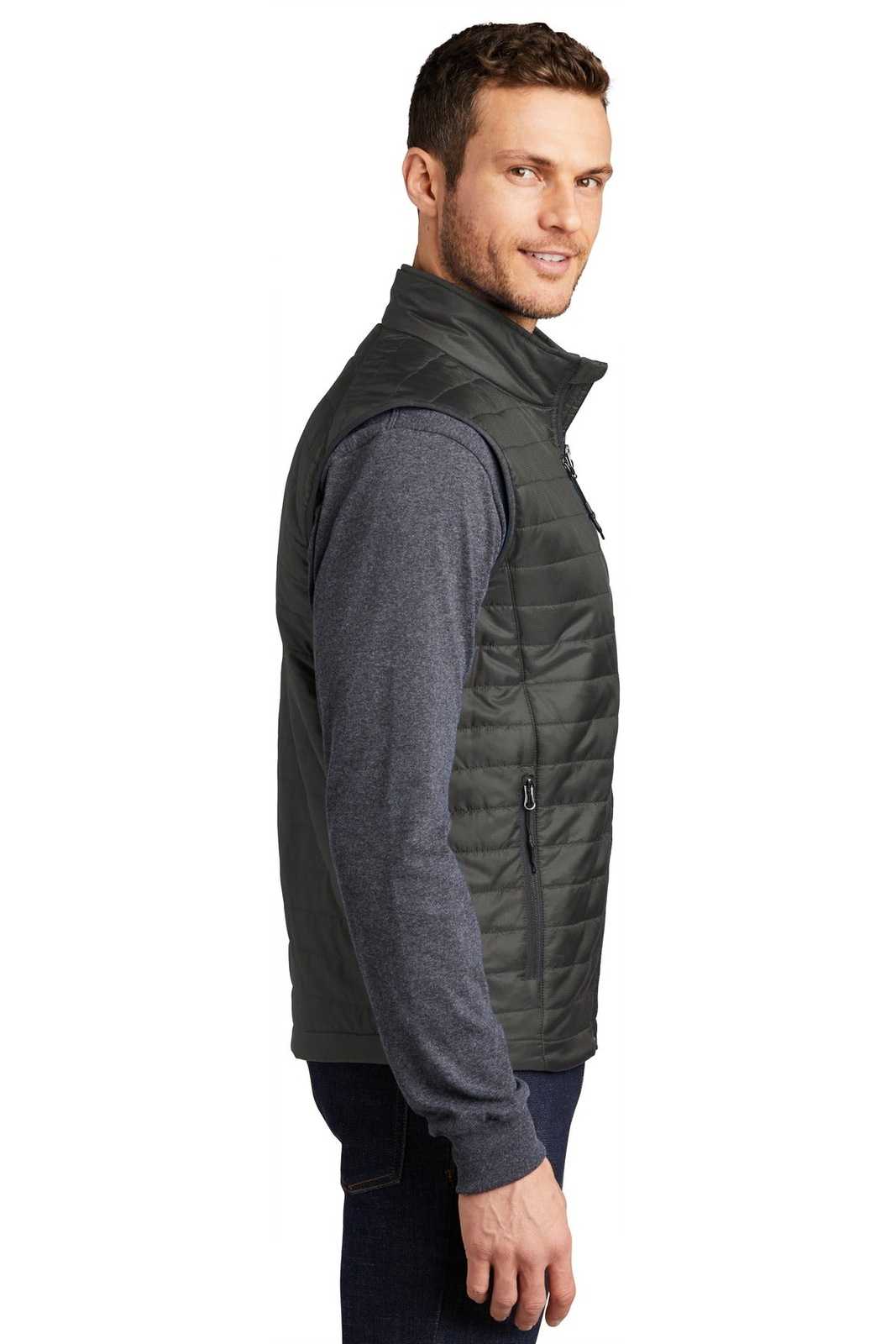 Port Authority J851 Packable Puffy Vest - Sterling Gray Graphite - HIT a Double - 3