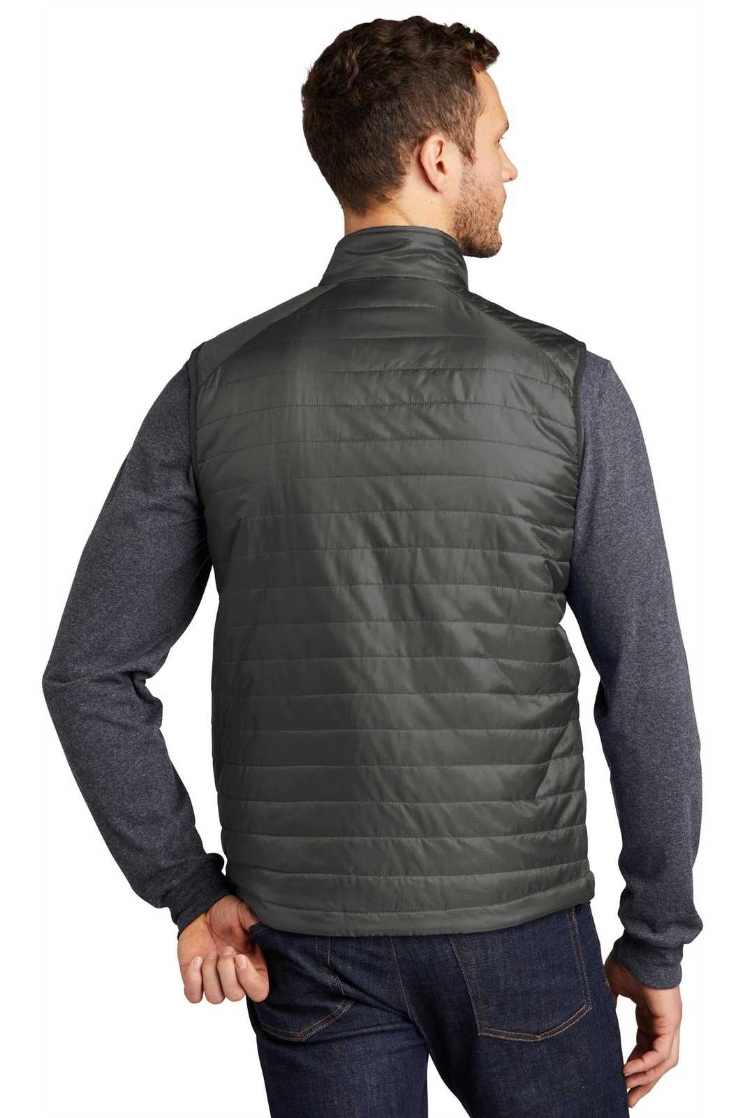 Port Authority J851 Packable Puffy Vest - Sterling Gray Graphite - HIT a Double - 2