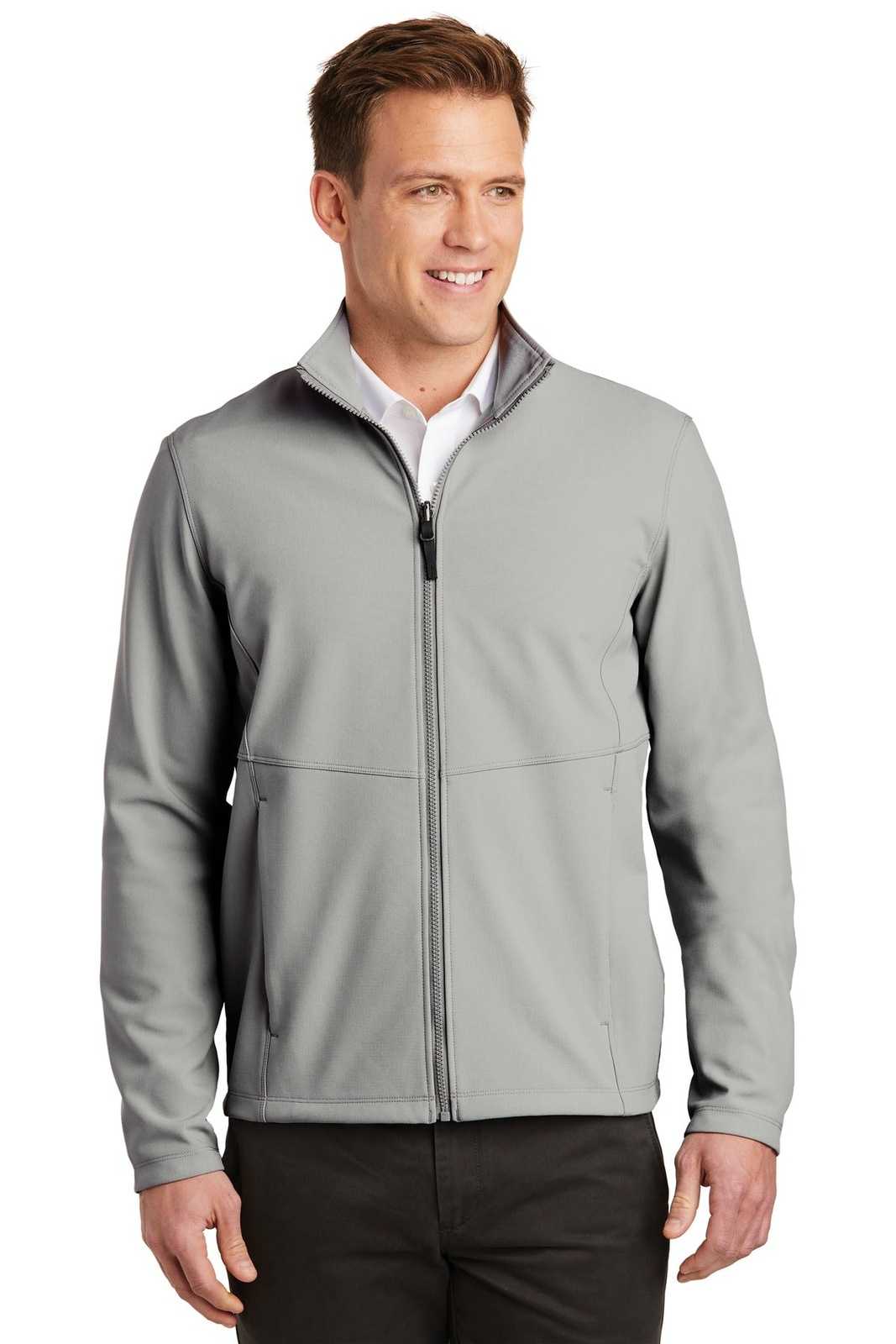 Port Authority J901 Collective Soft Shell Jacket - Gusty Gray - HIT a Double - 1