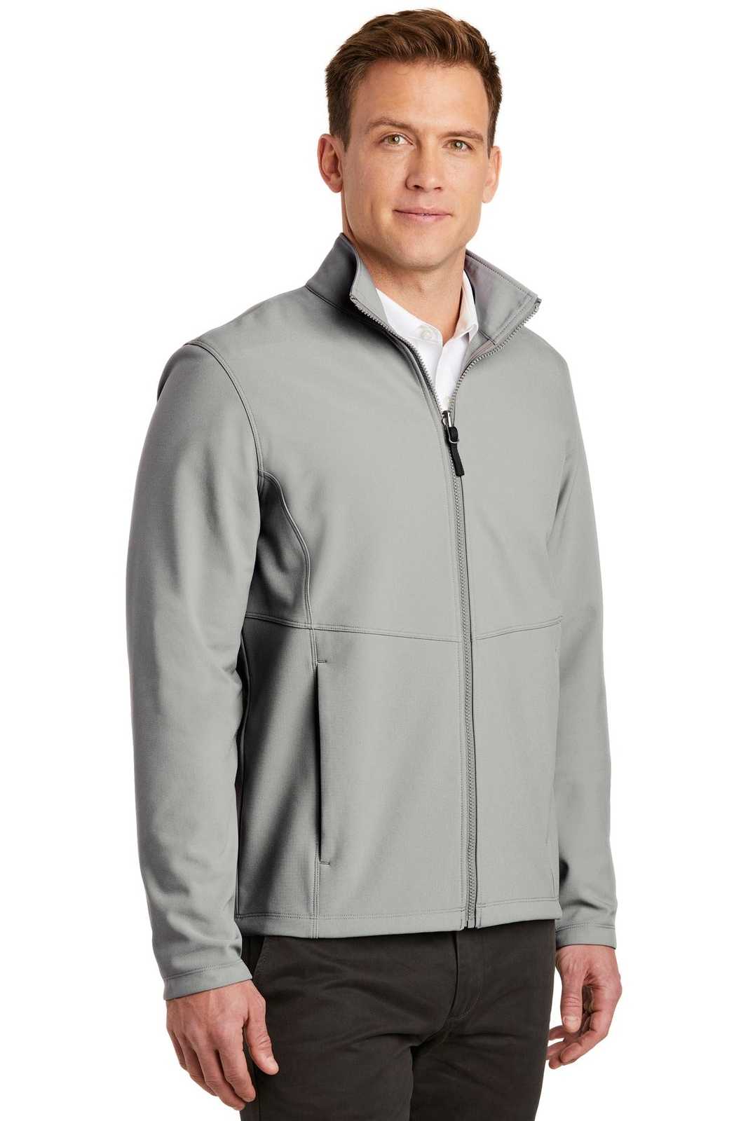 Port Authority J901 Collective Soft Shell Jacket - Gusty Gray - HIT a Double - 4
