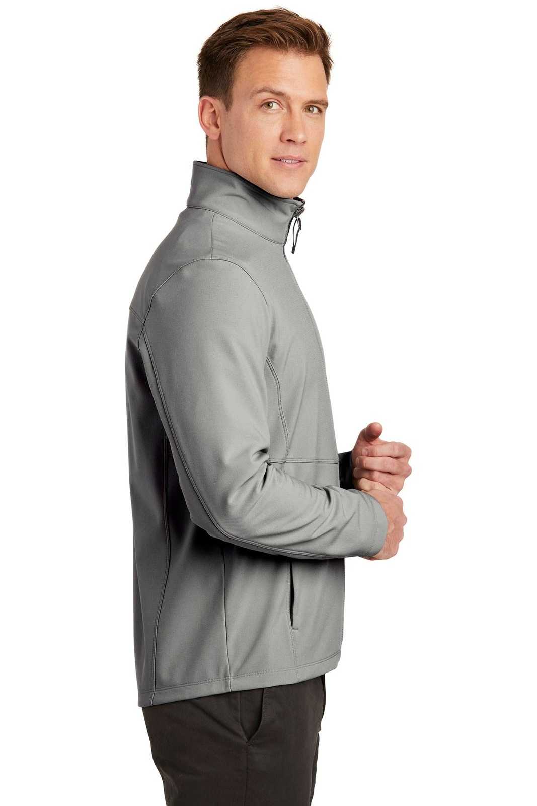 Port Authority J901 Collective Soft Shell Jacket - Gusty Gray - HIT a Double - 3