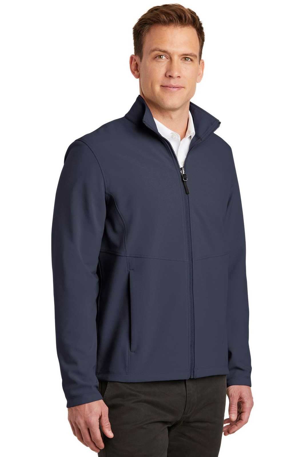 Port Authority J901 Collective Soft Shell Jacket - River Blue Navy - HIT a Double - 4