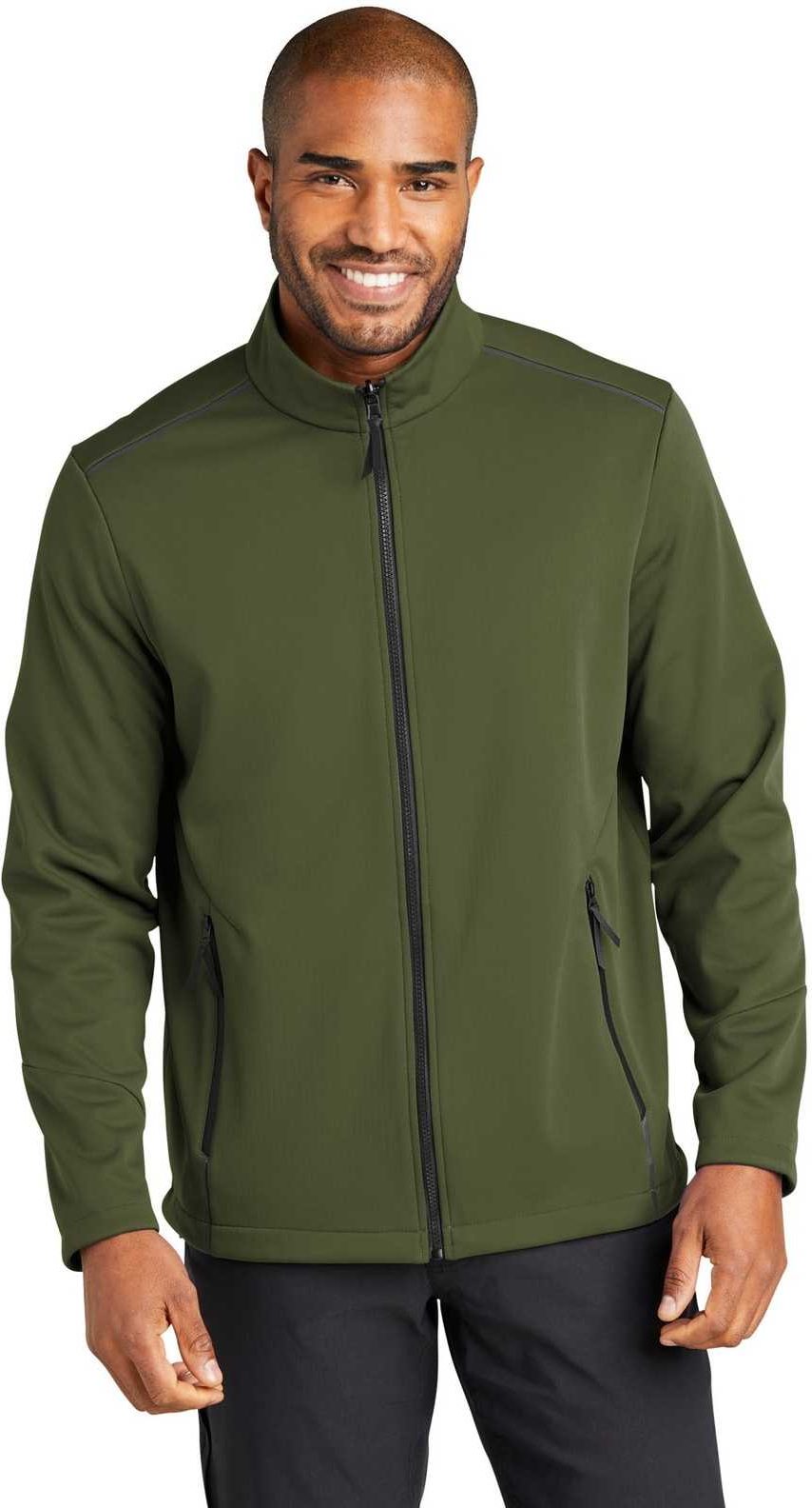 Port Authority J921 Collective Tech Soft Shell Jacket - Olive Green - HIT a Double - 1