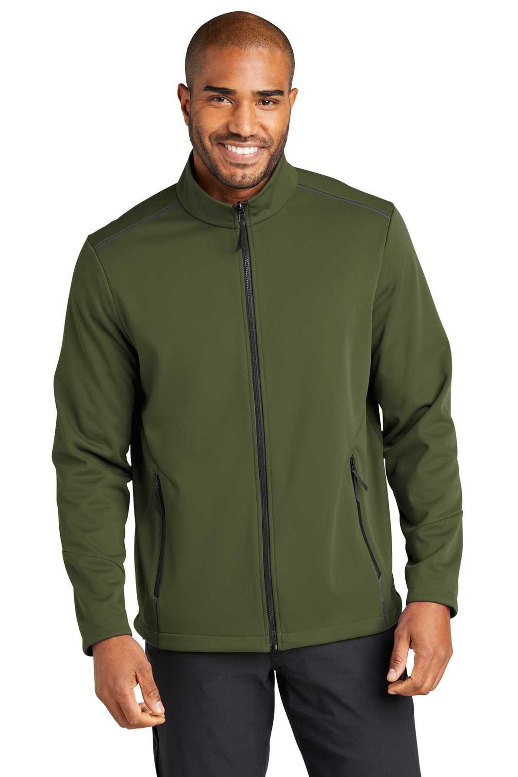 Port Authority J921 Collective Tech Soft Shell Jacket - Olive Green - HIT a Double - 1