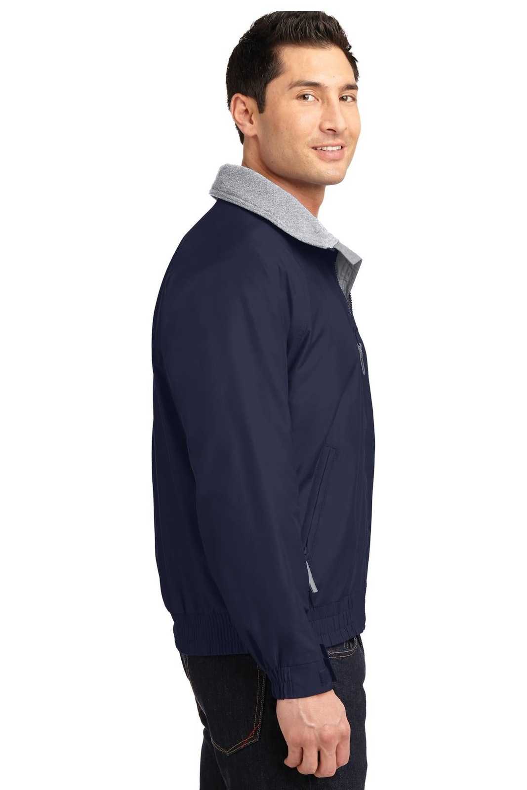 Port Authority JP54 Competitor Jacket - True Navy Gray Heather - HIT a Double - 3