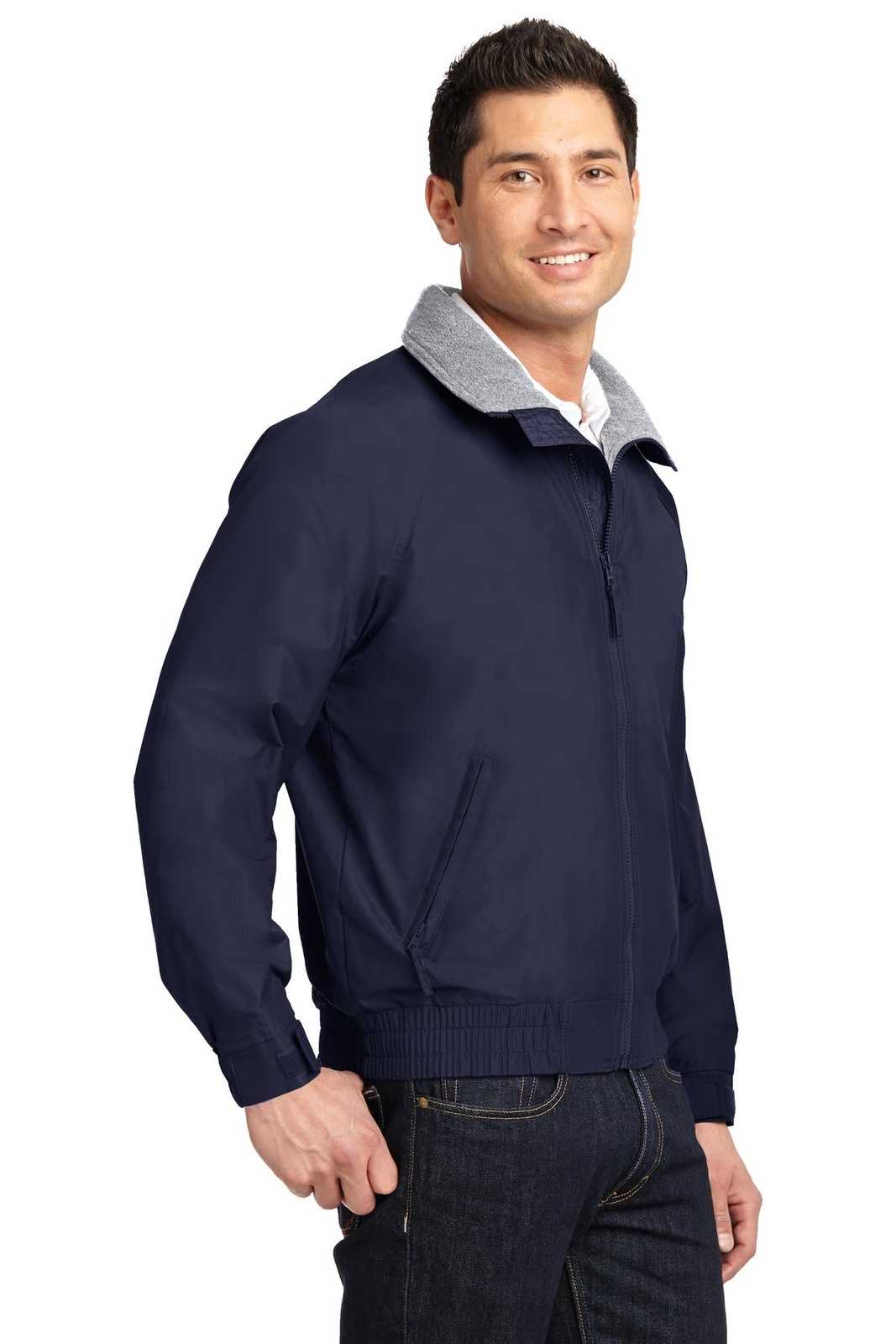 Port Authority JP54 Competitor Jacket - True Navy Gray Heather - HIT a Double - 4