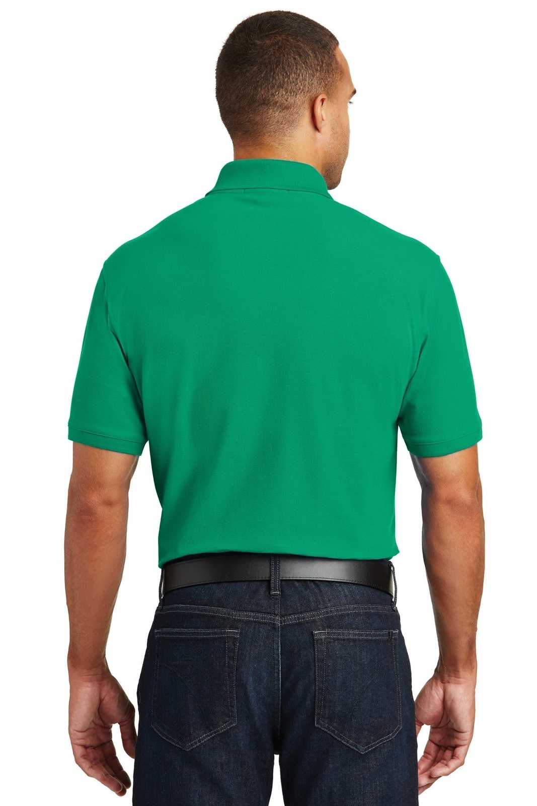 Port Authority K100 Core Classic Pique Polo - Bright Kelly Green - HIT a Double - 2