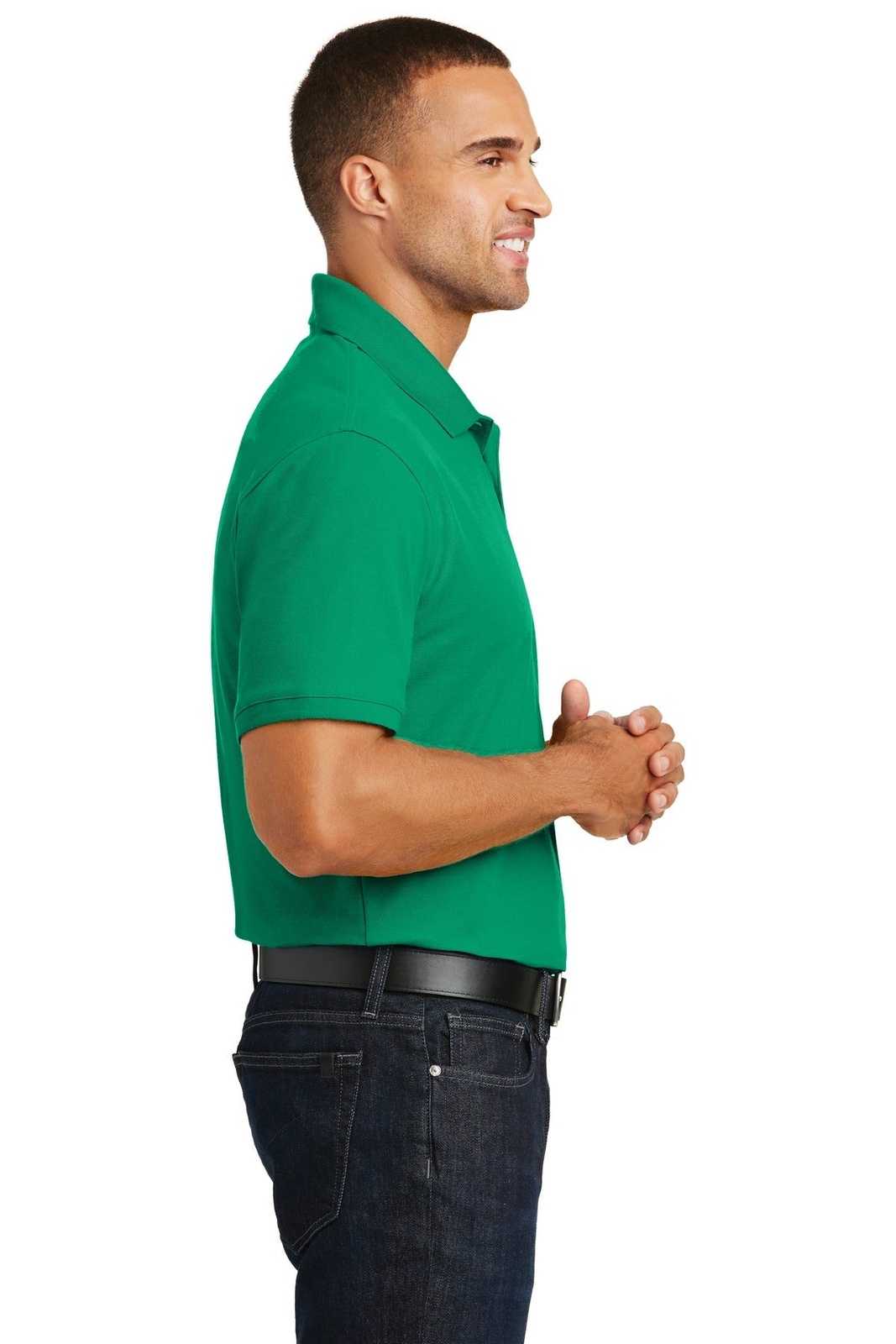 Port Authority K100 Core Classic Pique Polo - Bright Kelly Green - HIT a Double - 3