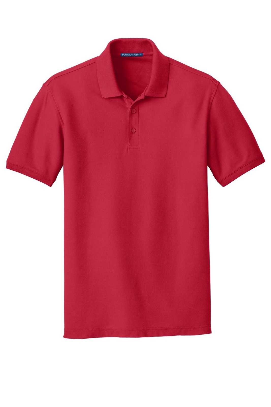 Port Authority K100 Core Classic Pique Polo - Rich Red - HIT a Double - 5