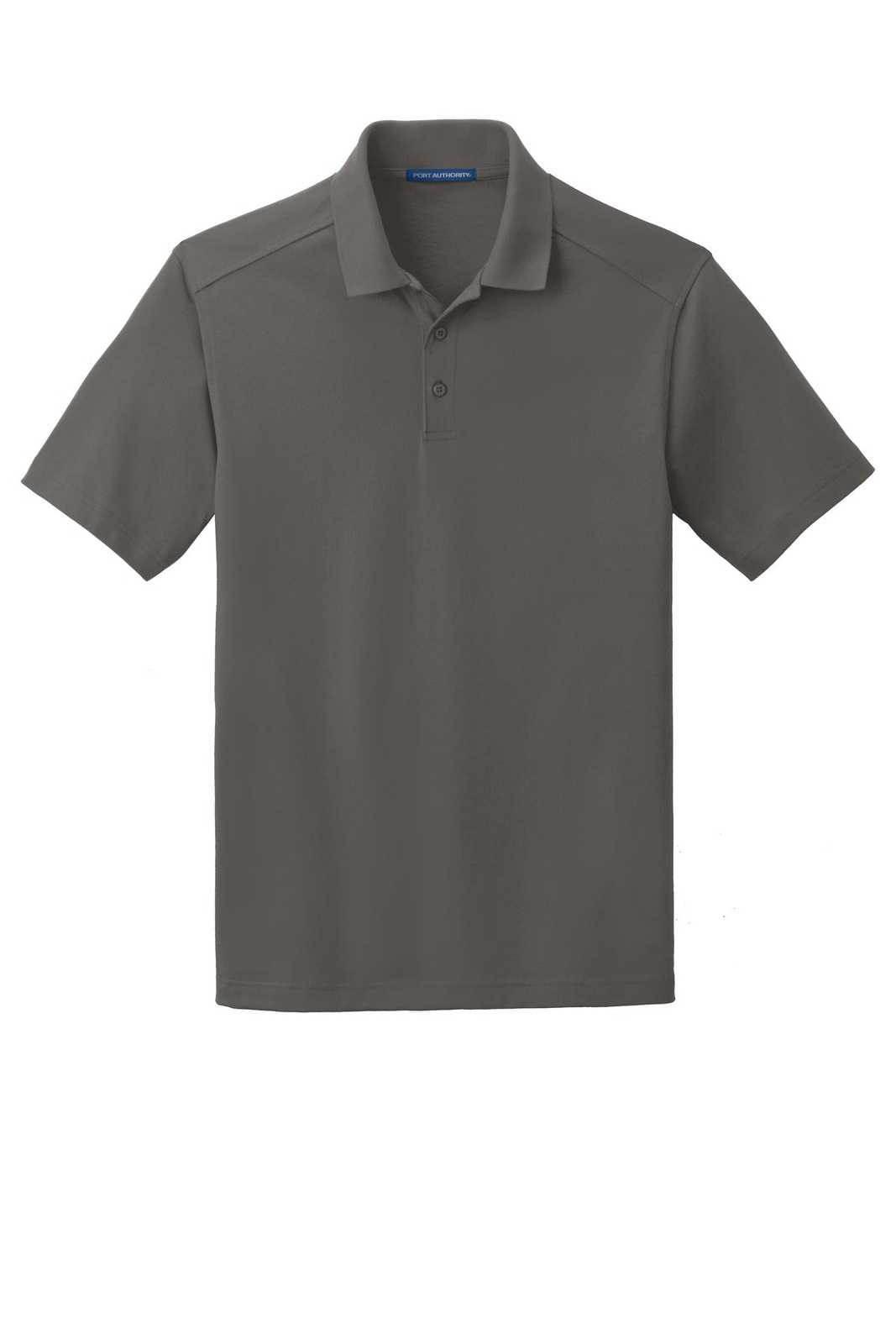 Port Authority K164 SuperPro Knit Polo - Sterling Gray - HIT a Double - 5