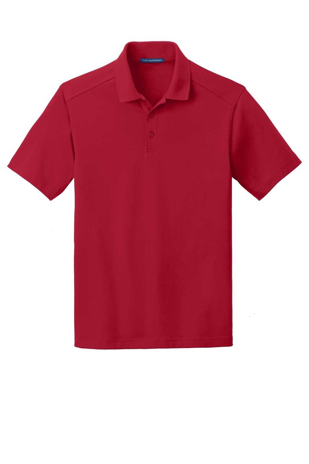 Port Authority K164 Superpro Knit Polo - Rich Red - HIT a Double - 5