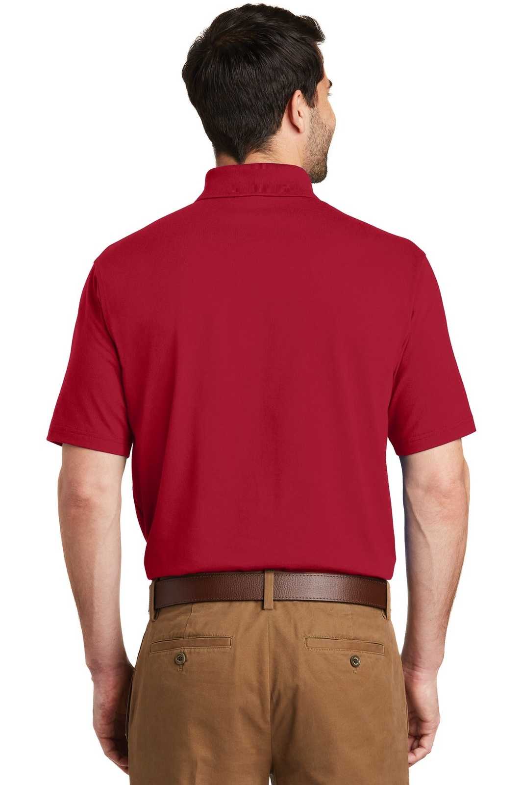 Port Authority K164 Superpro Knit Polo - Rich Red - HIT a Double - 2