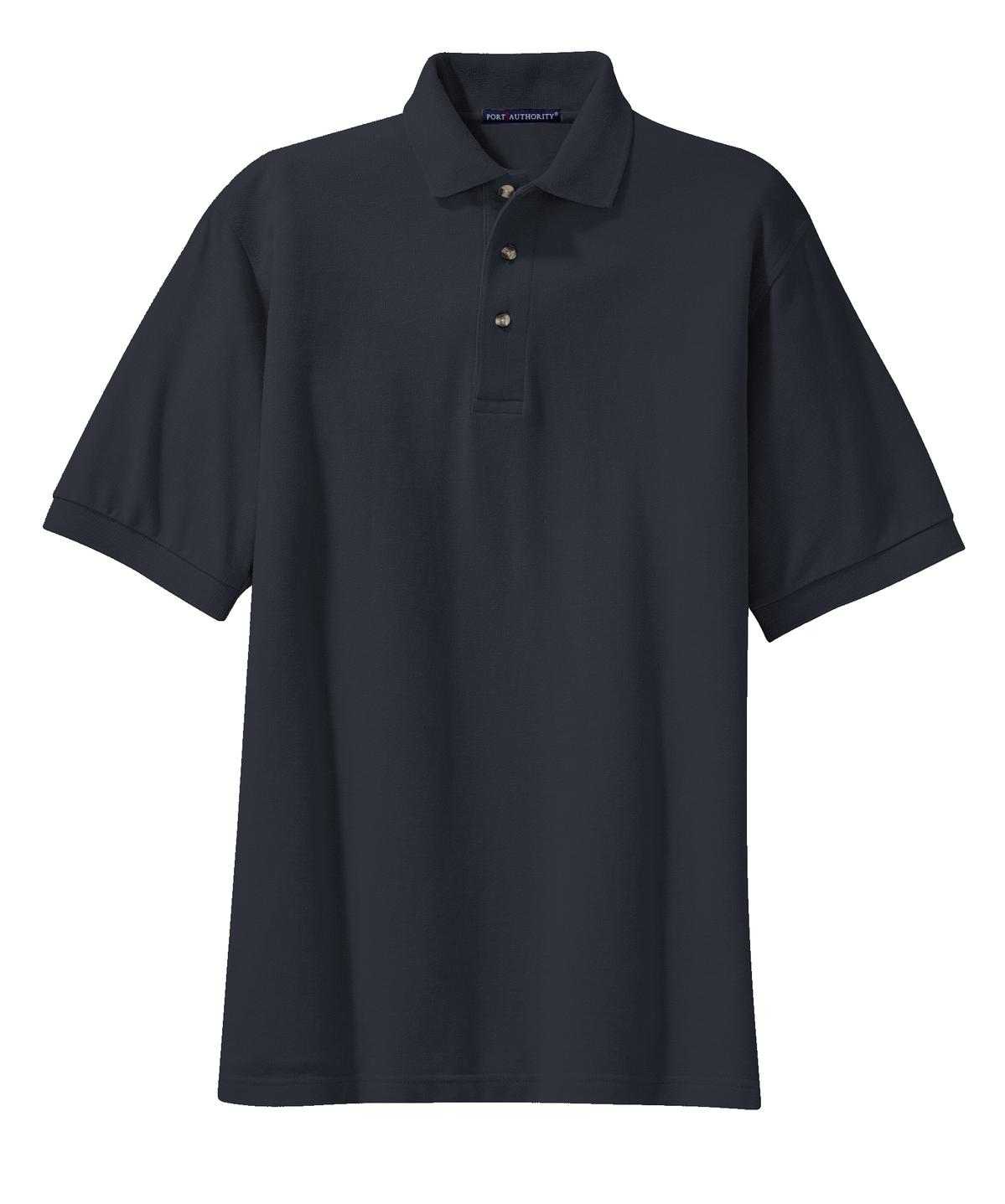Port Authority K420 Heavyweight Cotton Pique Polo - Classic Navy - HIT a Double - 5