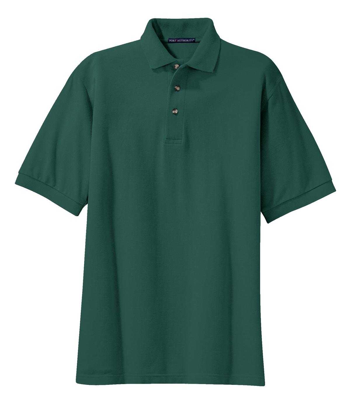 Port Authority K420 Heavyweight Cotton Pique Polo - Forest - HIT a Double - 5
