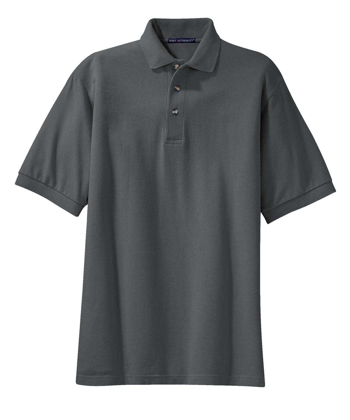 Port Authority K420 Heavyweight Cotton Pique Polo - Steel Gray - HIT a Double - 5