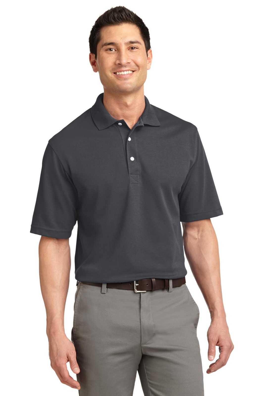 Port Authority K455 Rapid Dry Polo - Charcoal - HIT a Double - 1
