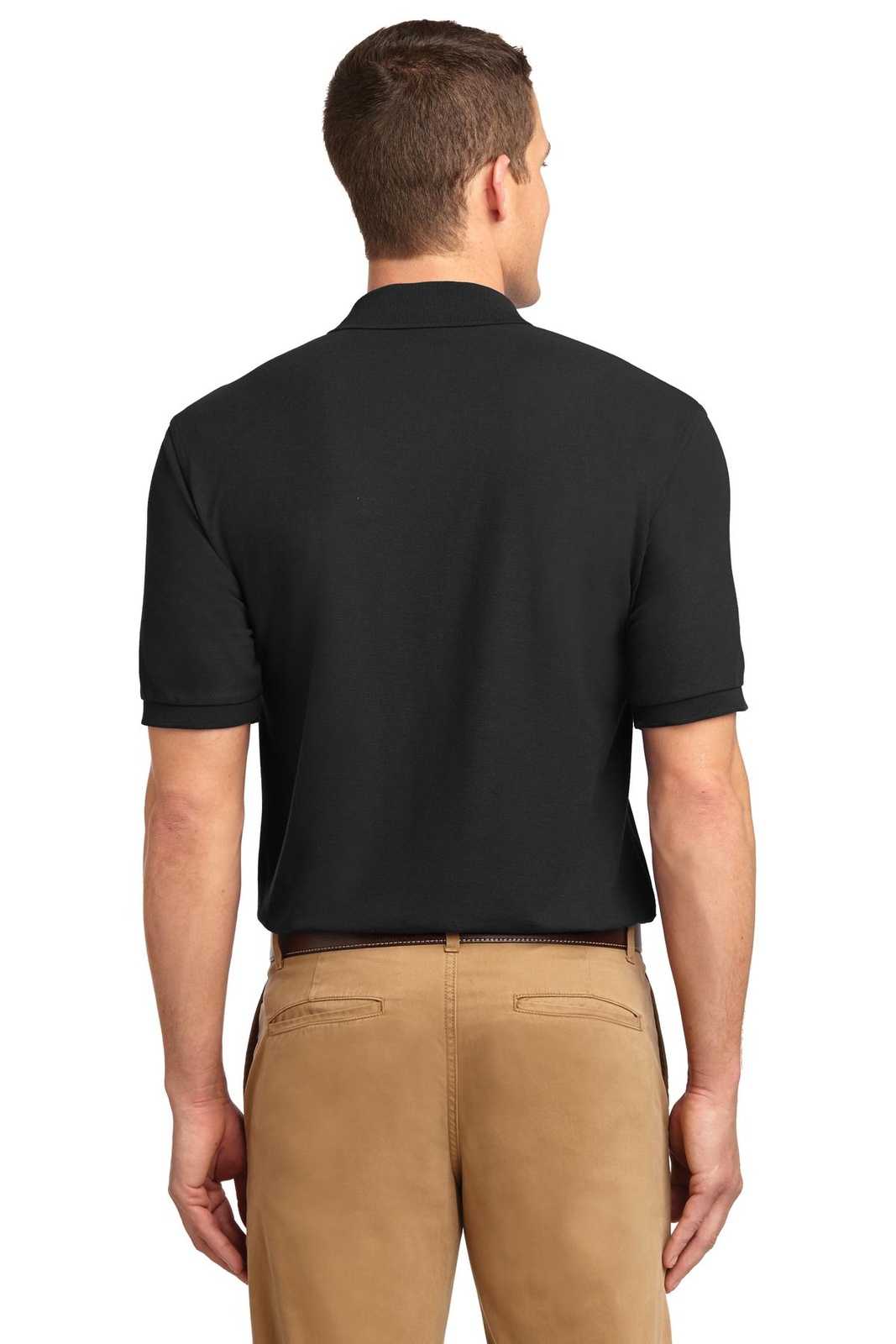 Port Authority K500ES Extended Size Silk Touch Polo - Black - HIT a Double - 2
